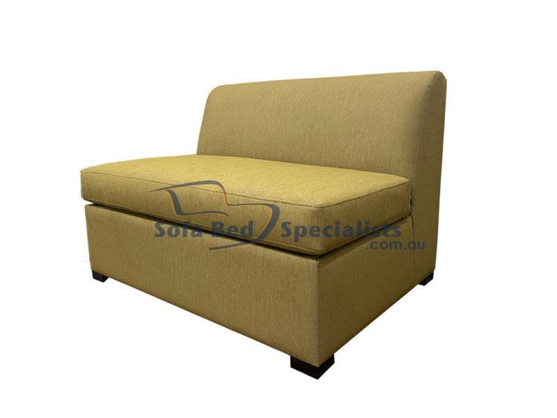 Brisbane Armless Single Sofa Bed 2 Seater Swing Fern e2