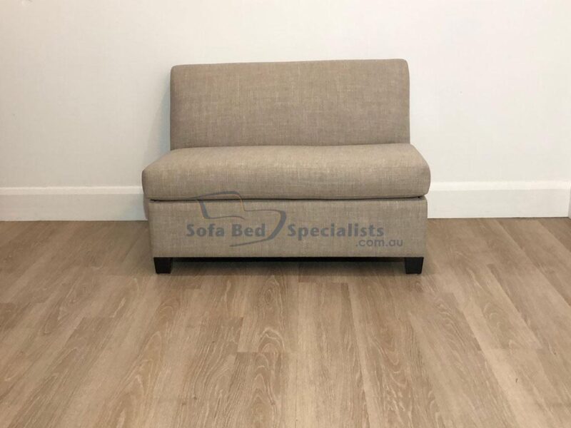 Brisbane Single Armless Sofabed Profile Luna Linen e1