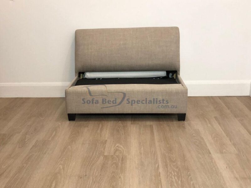 Brisbane Single Armless Sofabed Profile Luna Linen e2