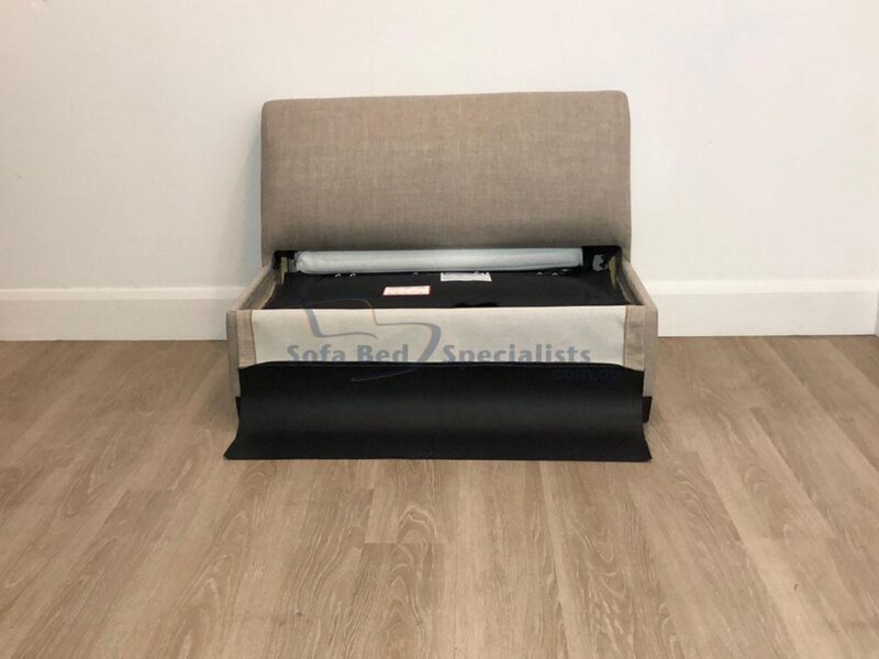 Brisbane Single Armless Sofabed Profile Luna Linen e3