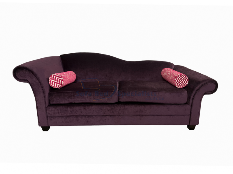 Meredith Sofa Bed Zepel Fibreguard Baron Plum e2