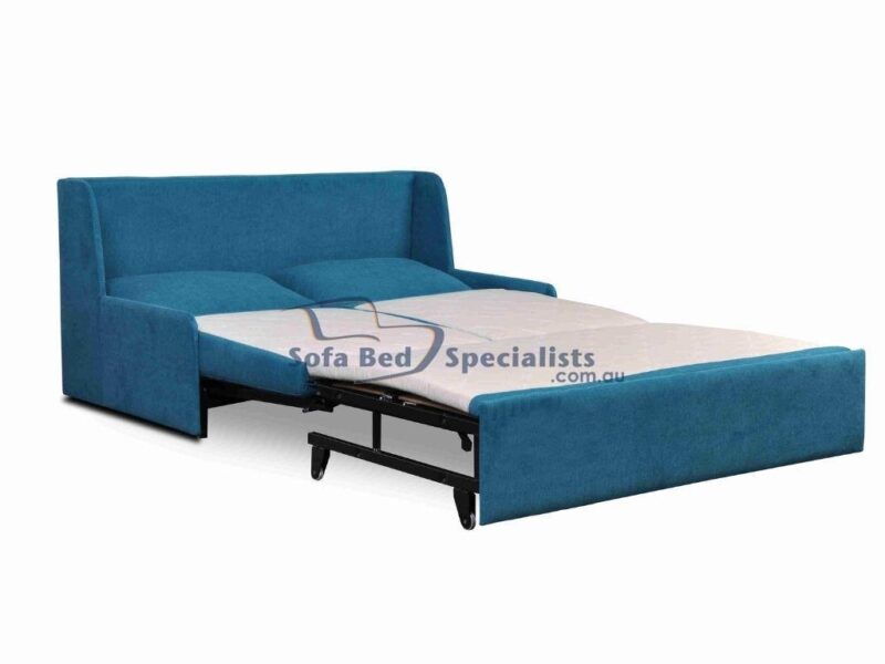 Armless Sofa Bed with Timber Slats in Daze Lake