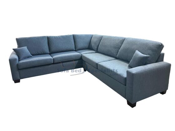 Sydney Corner Modular Sofabed Zepel Fibreguard Casual Ink fabric e2