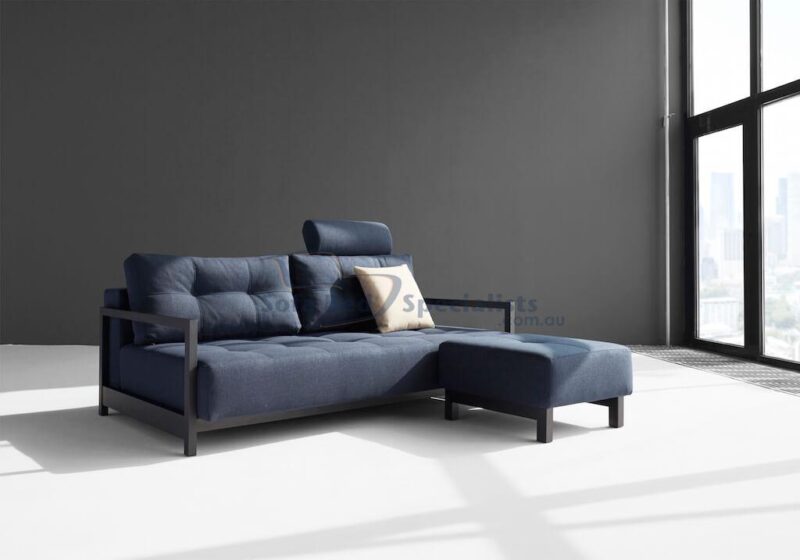 Sophia Queen Sofa Bed 528 Mixed Dance Blue