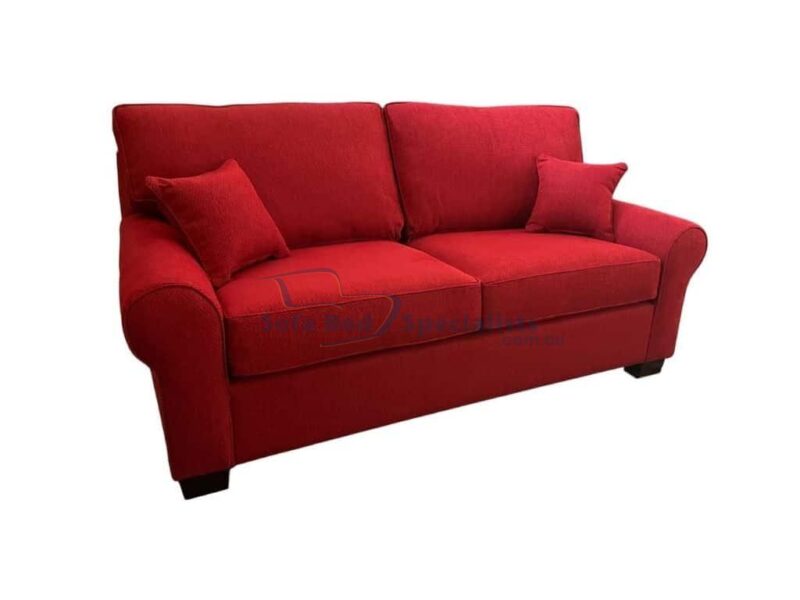 Mosman Round Arm Sofa Bed in Elliot Clarke fabric