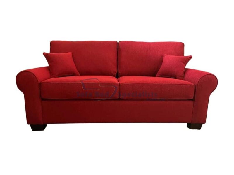 Mosman Round Arm Sofa Bed in Elliot Clarke fabric