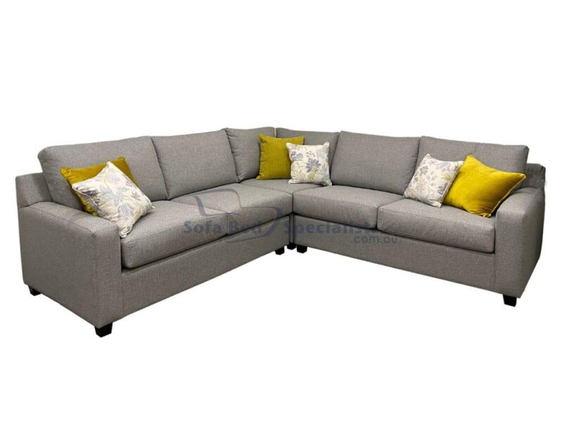 Mosman Square Arm Modular Sofabed Zepel Fibreguard Dynamo Shale