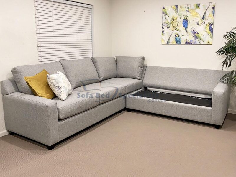 Mosman Square Arm Modular Sofabed Zepel Fibreguard Dynamo Shale Mechanism e1