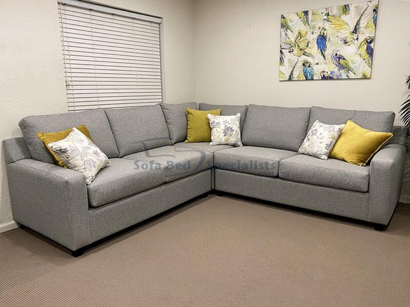 Mosman Square Arm Modular Sofabed Zepel Fibreguard Dynamo Shale e1