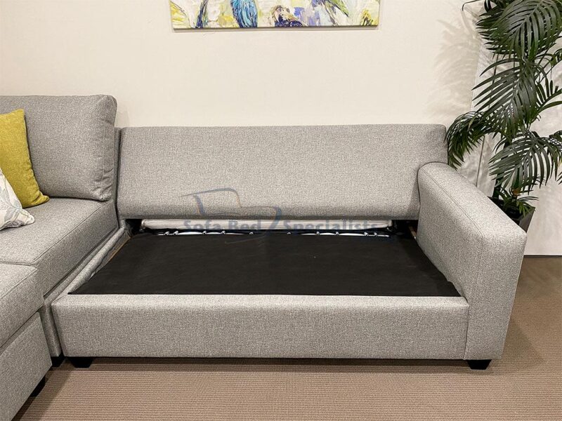 Mosman Square Arm Modular Sofabed Zepel Fibreguard Dynamo Shale e4