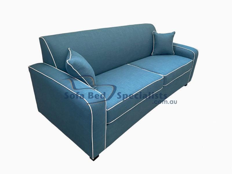 3 Seater Retro Sofa Bed Ollie Teal e5