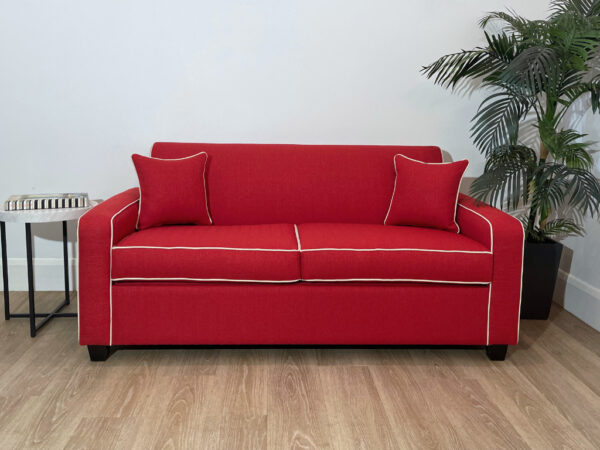 Retro Double Sofabed Profile Delight Crimson