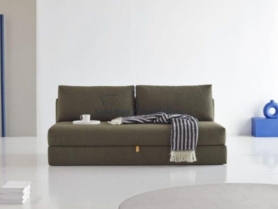 Sydney Sofa Bed Osvald 535 Boucle Forest Green e1