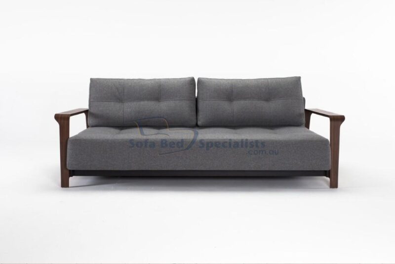 Ran Queen Size Sofa Bed in 563 Twist Charcoal