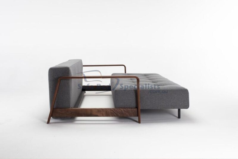 Ran Queen Size Sofa Bed in 563 Twist Charcoal