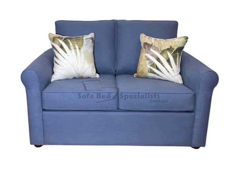 London 2 Seater Single Sofa Bed James Dunlop FibreGuard Keystone Navy e1
