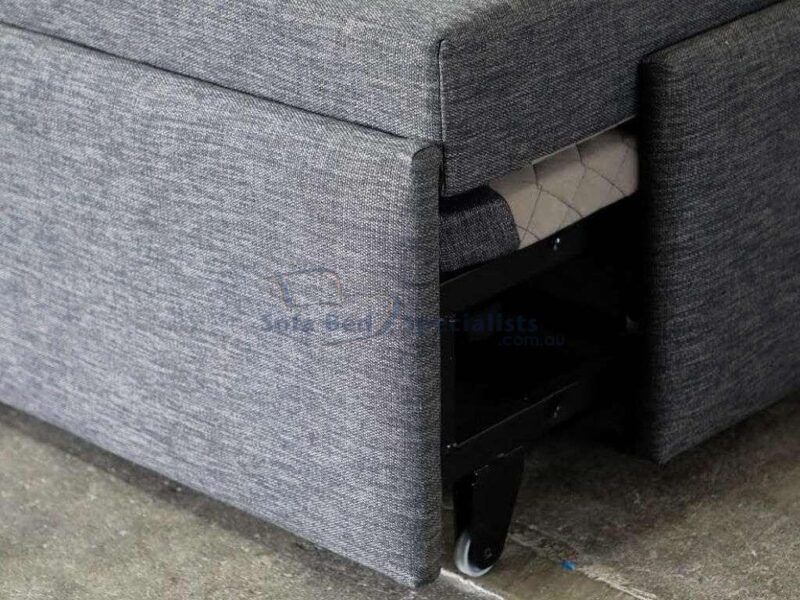 Double Ottoman Sofa Bed with Timber Slats