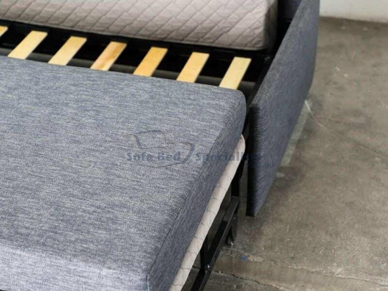 Double Ottoman Sofa Bed with Timber Slats