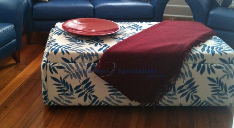 Double Ottoman Sofa Bed with Timber Slats