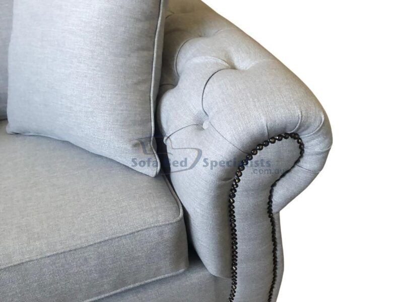 Chesterfield Heritage Sofabed in Warwick Keylargo Zinc Fabric