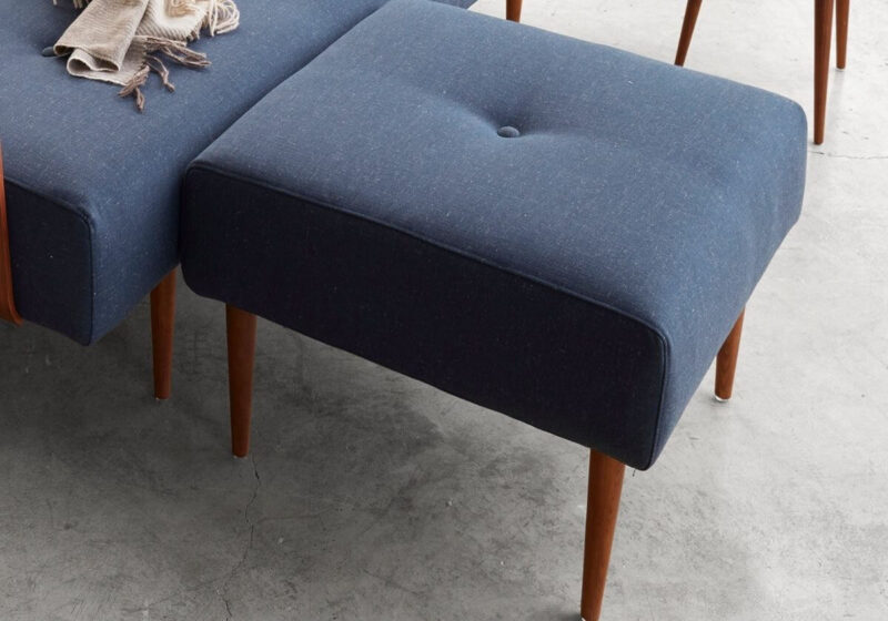 Recast Plus Ottoman Dark Styletto Legs