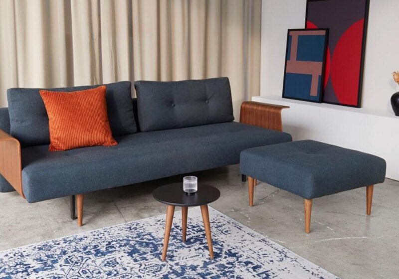 Recast Plus Ottoman Dark Styletto Legs