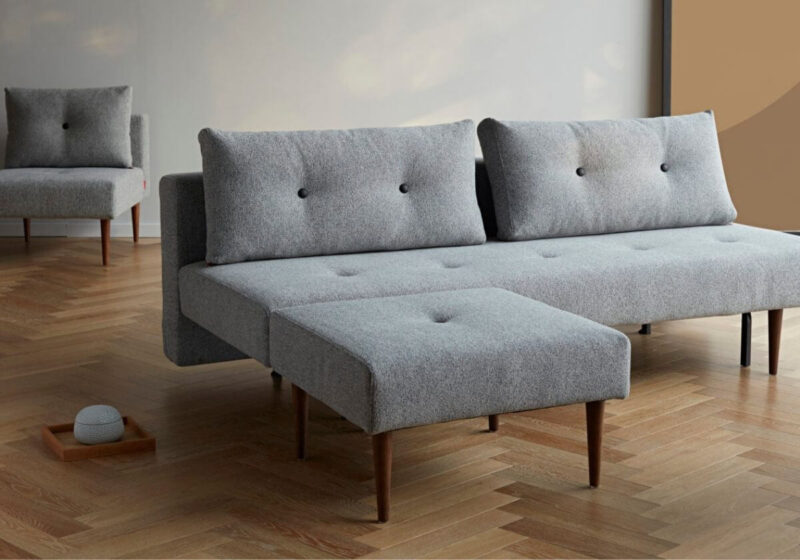 Recast Plus Ottoman Dark Styletto Legs