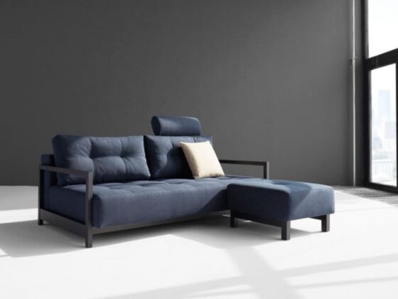 Sophia Ottoman in 528 Dance Mixed Dark Blue