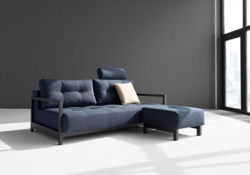 Sophia Ottoman in 528 Dance Mixed Dark Blue
