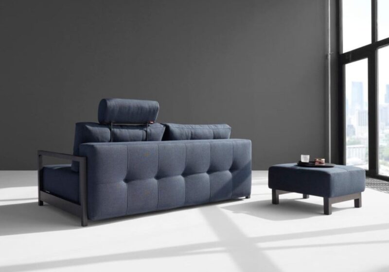 Sophia Ottoman in 528 Dance Mixed Dark Blue