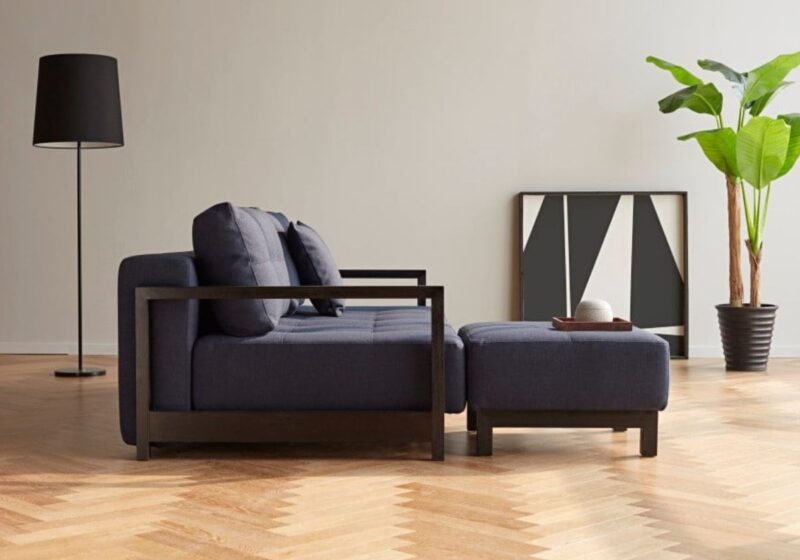 Sophia Ottoman in 528 Dance Mixed Dark Blue
