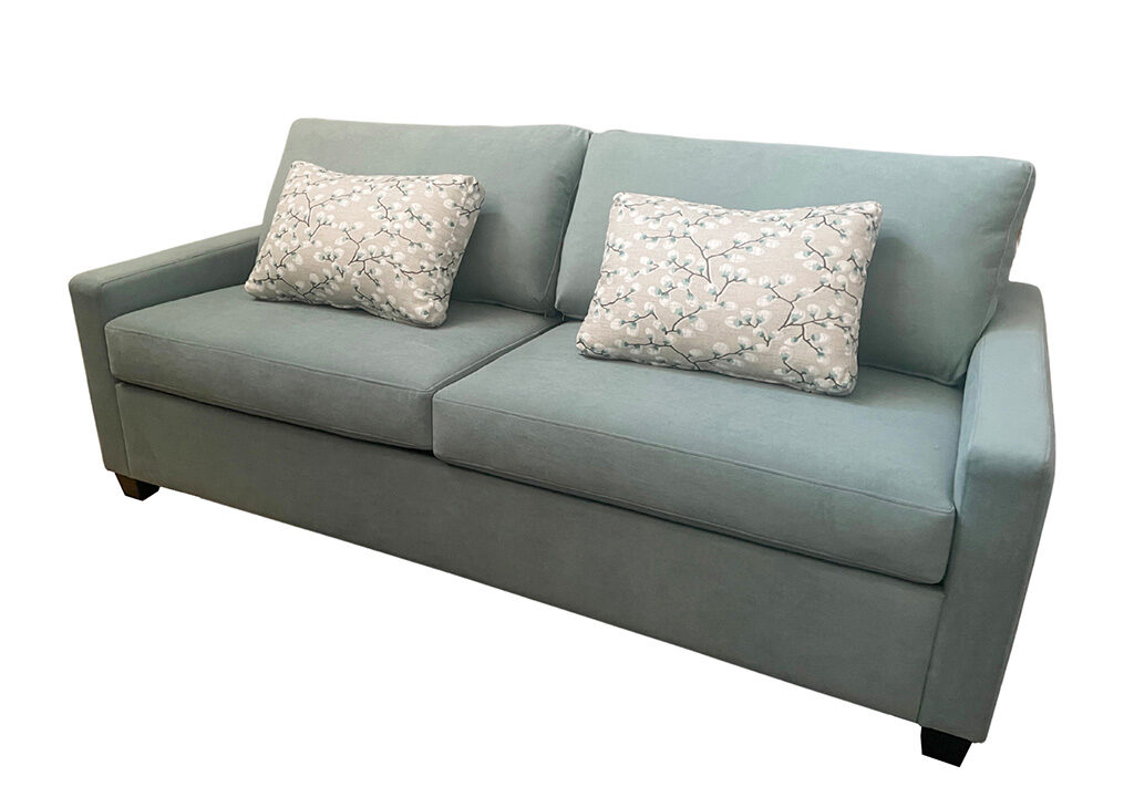 Copy of Pyrmont 3 Seater Queen Sofa Bed Wortley Hugo Seagrass cushions Wortley Crofton Seafoam e3