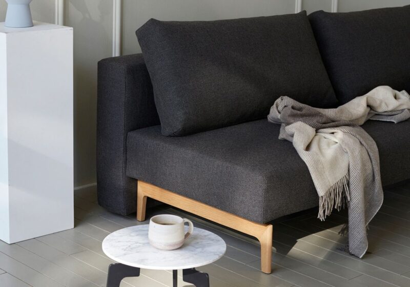 Trym Sofa Bed in 577 Kenya Dark Grey