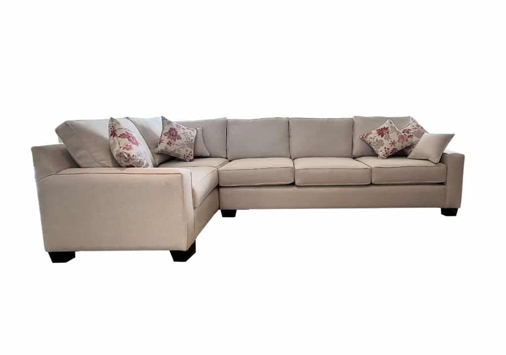 Zepel FibreGuard Offer Champagne on Mosman Square Arm Custom Size Modular