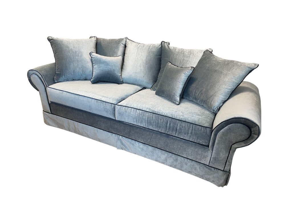 Zepel St Moritz Cloud on Adelaide Sofa Bed with Skirt 1