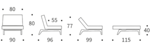 Splitback Eik Chair Measurements