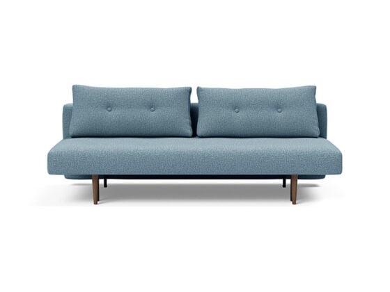 Double Recast Sofabed 525 Mixed Dance Light Blue Dark Styletto Legs